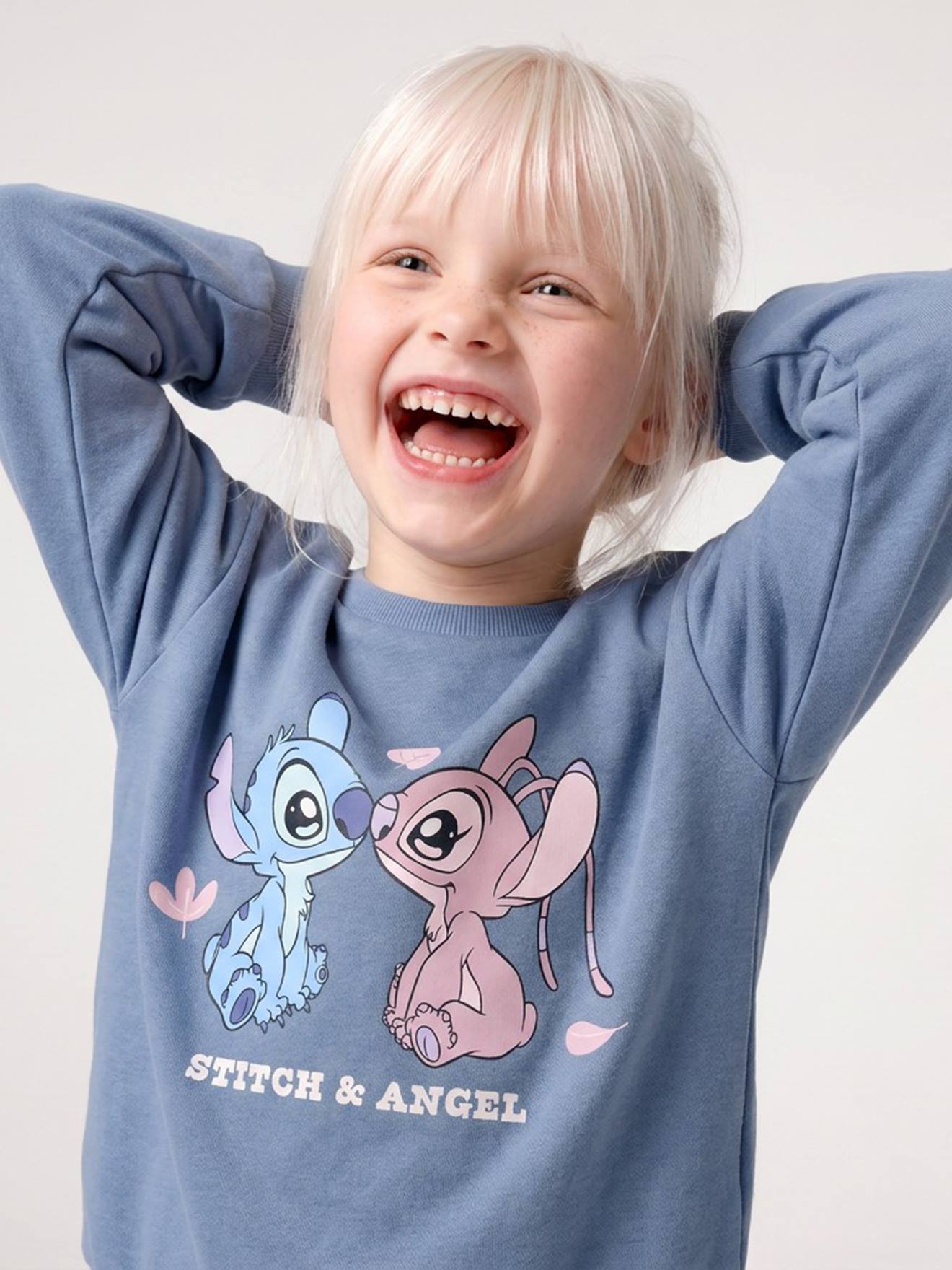 Sweat Lilo et Stitch bleu chambray