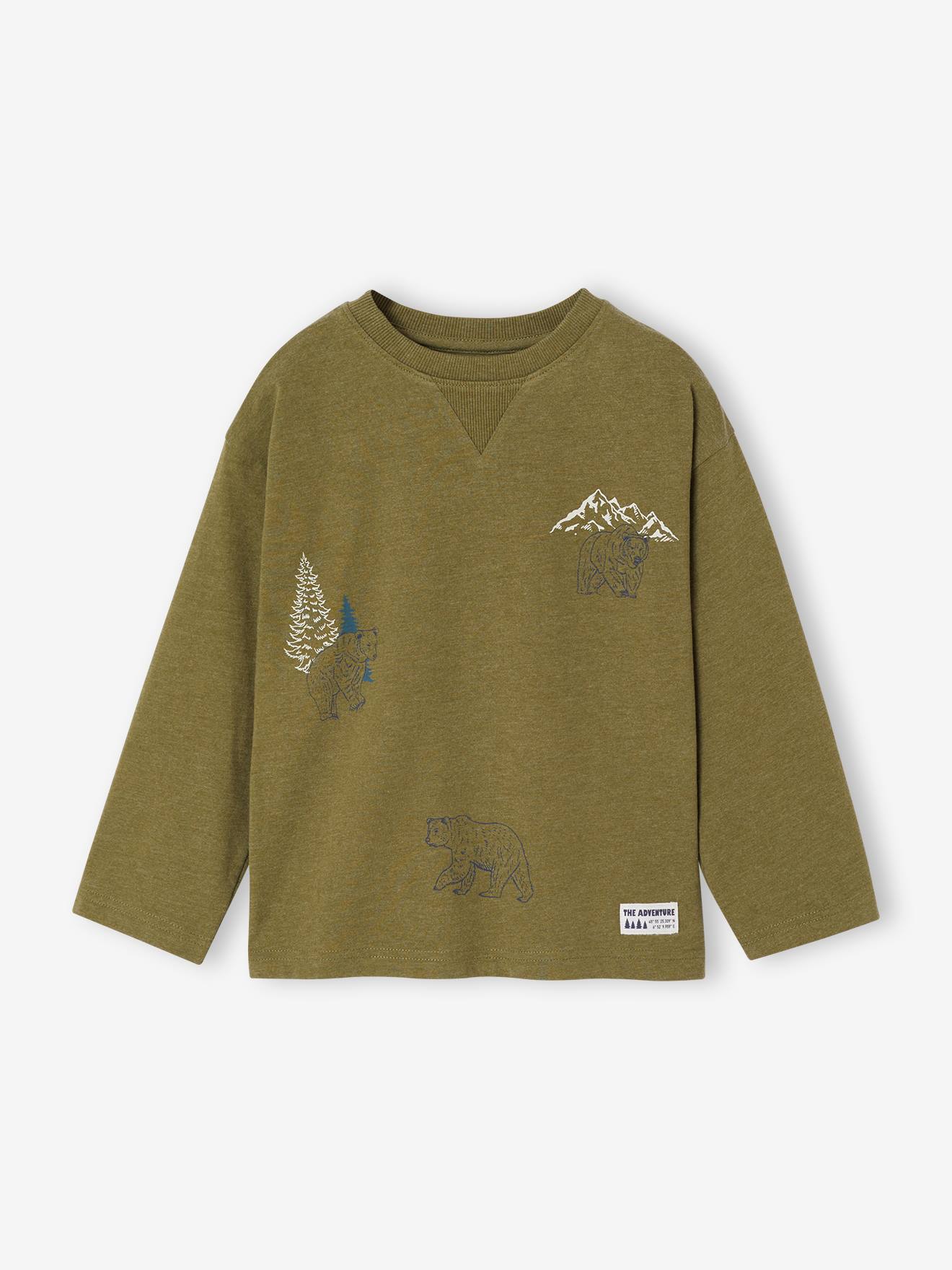T-shirt manches longues garçon pistache