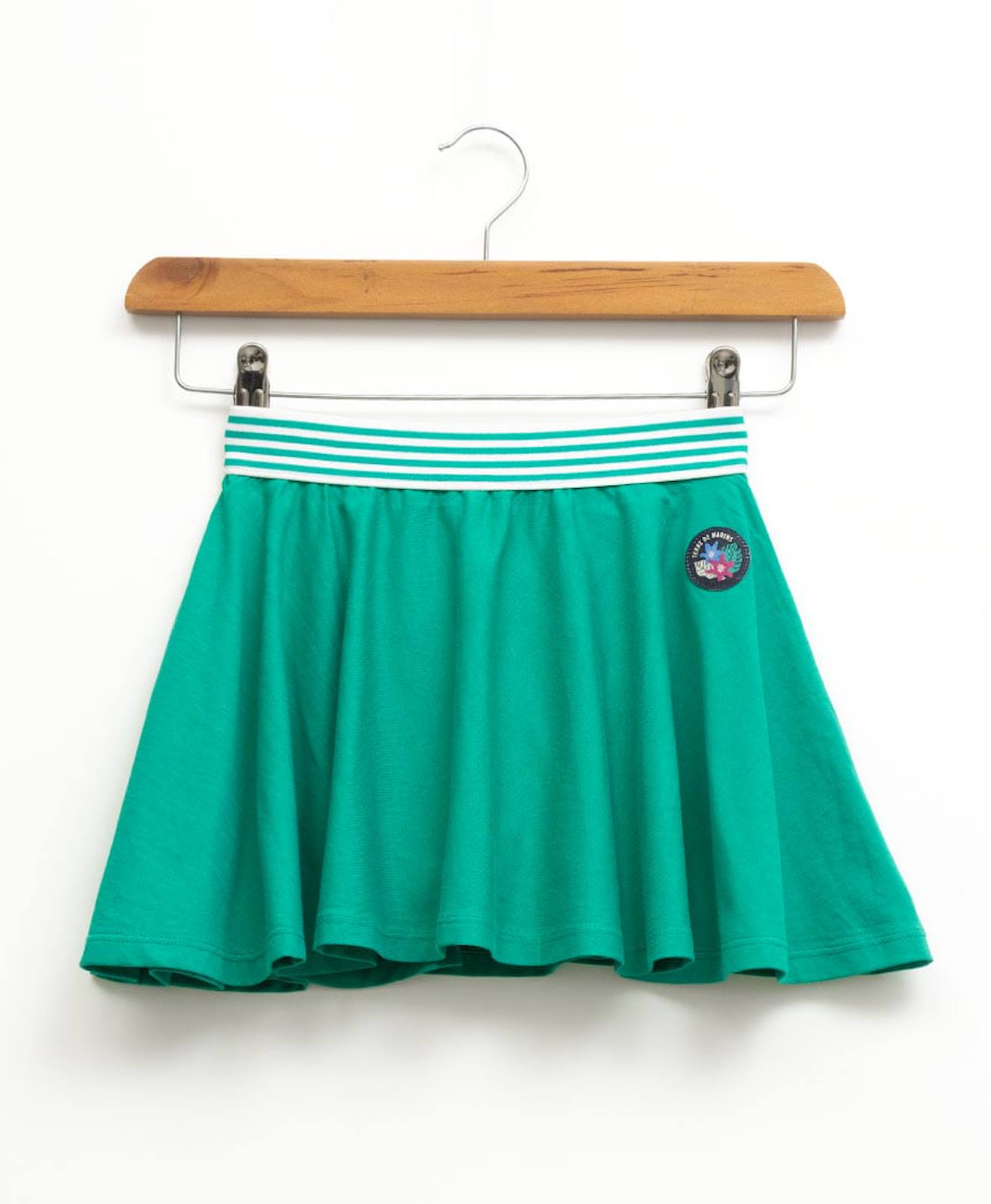Jupe Short 100 Coton Fille Vert 22$