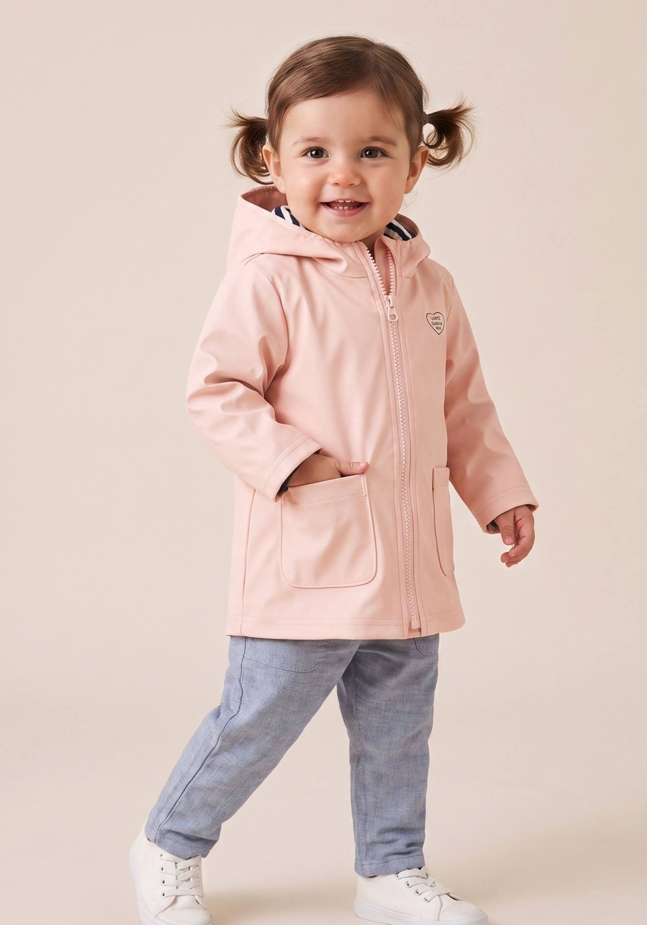 Cir Impermable Capuche Bb Fille Rose 39$