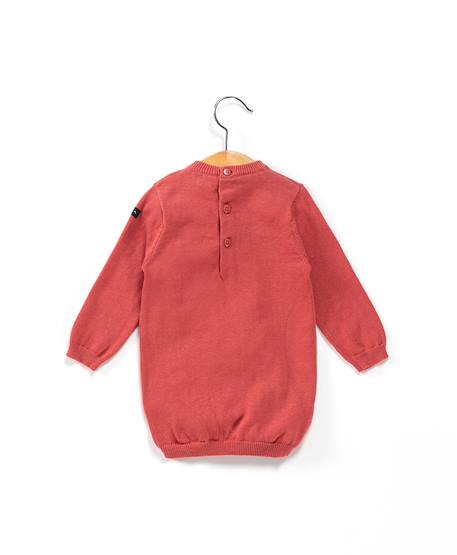Robe manches longues 100% coton bébé fille Rose 2 - vertbaudet enfant 