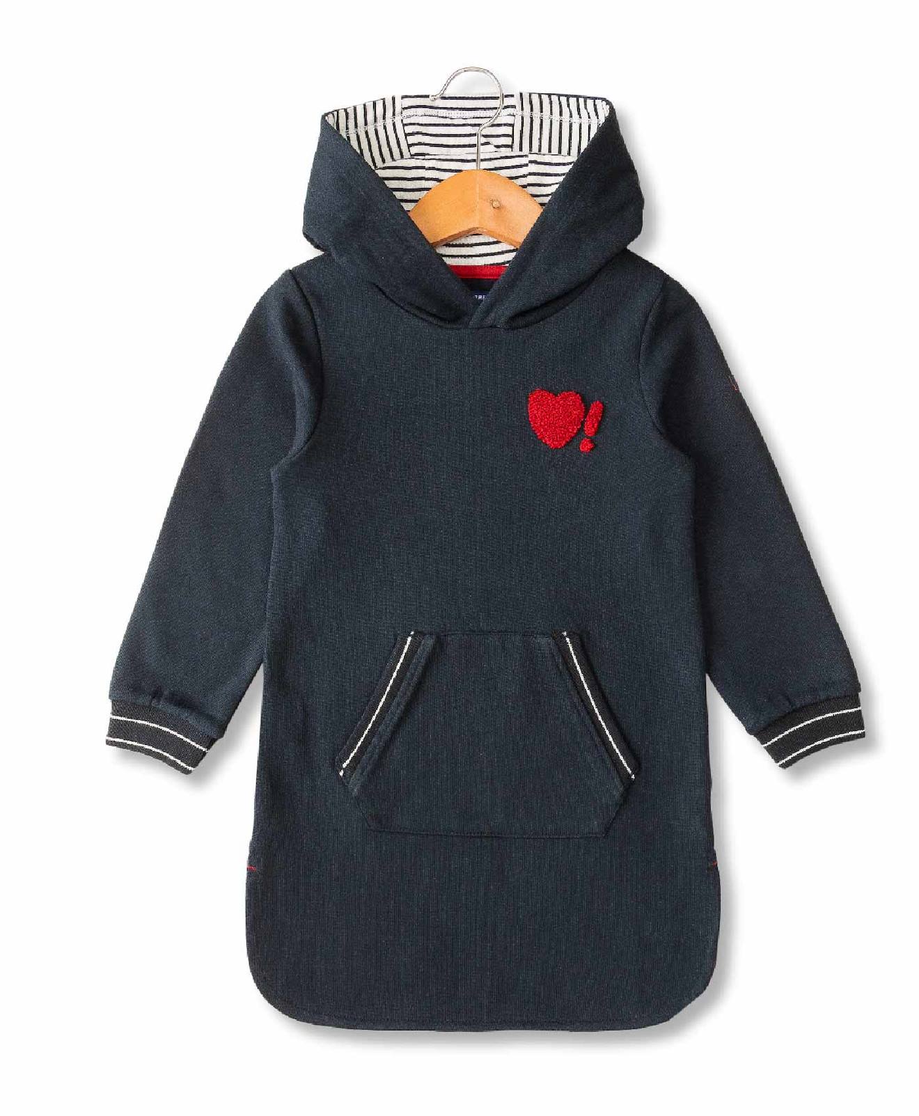 Robe Manches Longues Capuche Fille Indigo 34 €