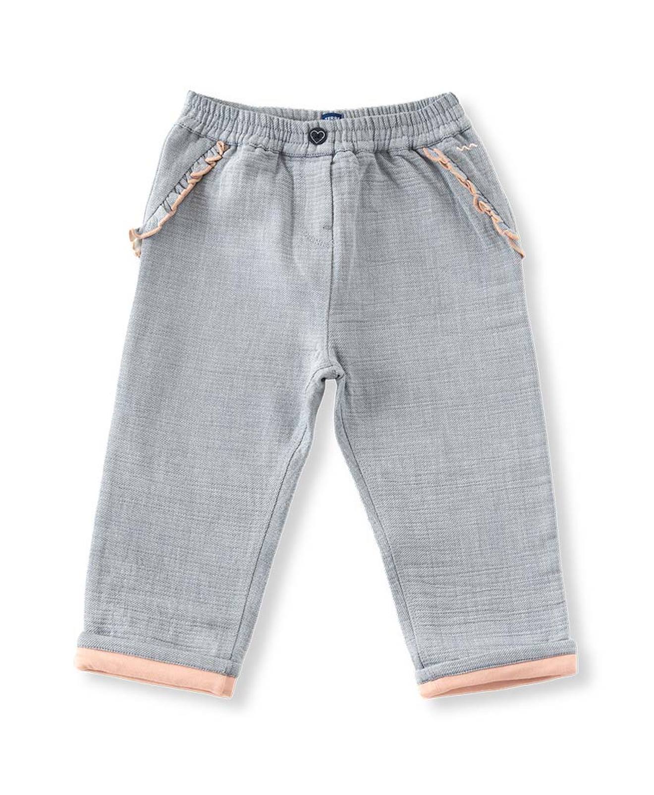 Pantalon 100 Coton Bb Fille Denim Bleu 19 €