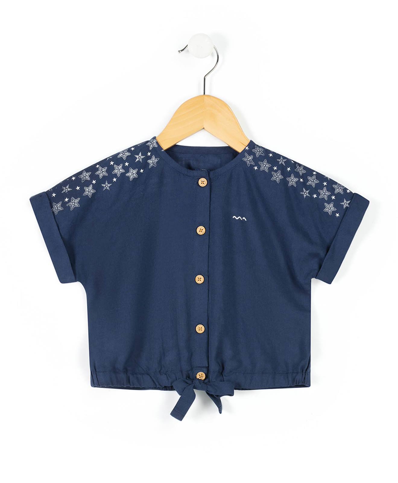Blouse Manches Courtes Fille Marine 25€