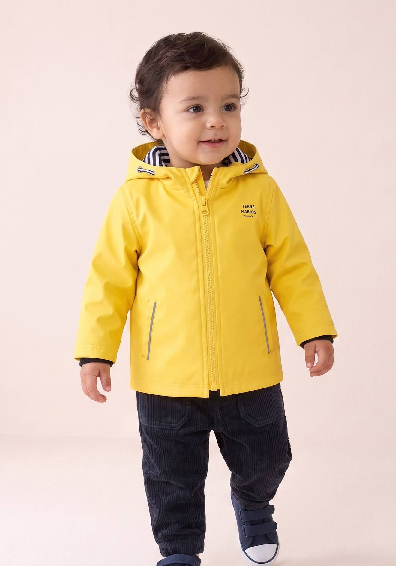 Cir Impermable Capuche Bb Garon Jaune Marin 39$