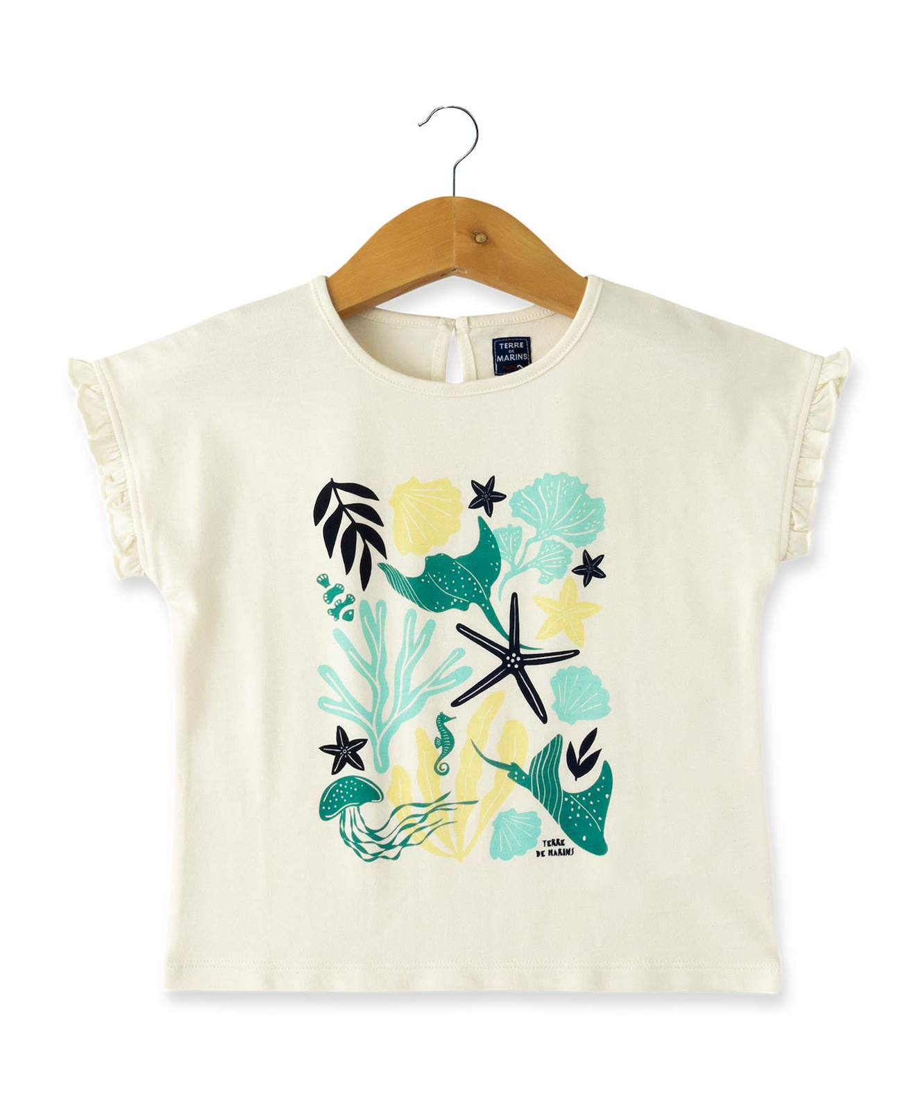 T-shirt Manches Courtes 100 Coton Fille Grege 14 €