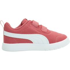 Chaussures-Chaussures bébé 17-26-Marche fille 19-26-Basket fille à scratchs courtflex v3 mesh