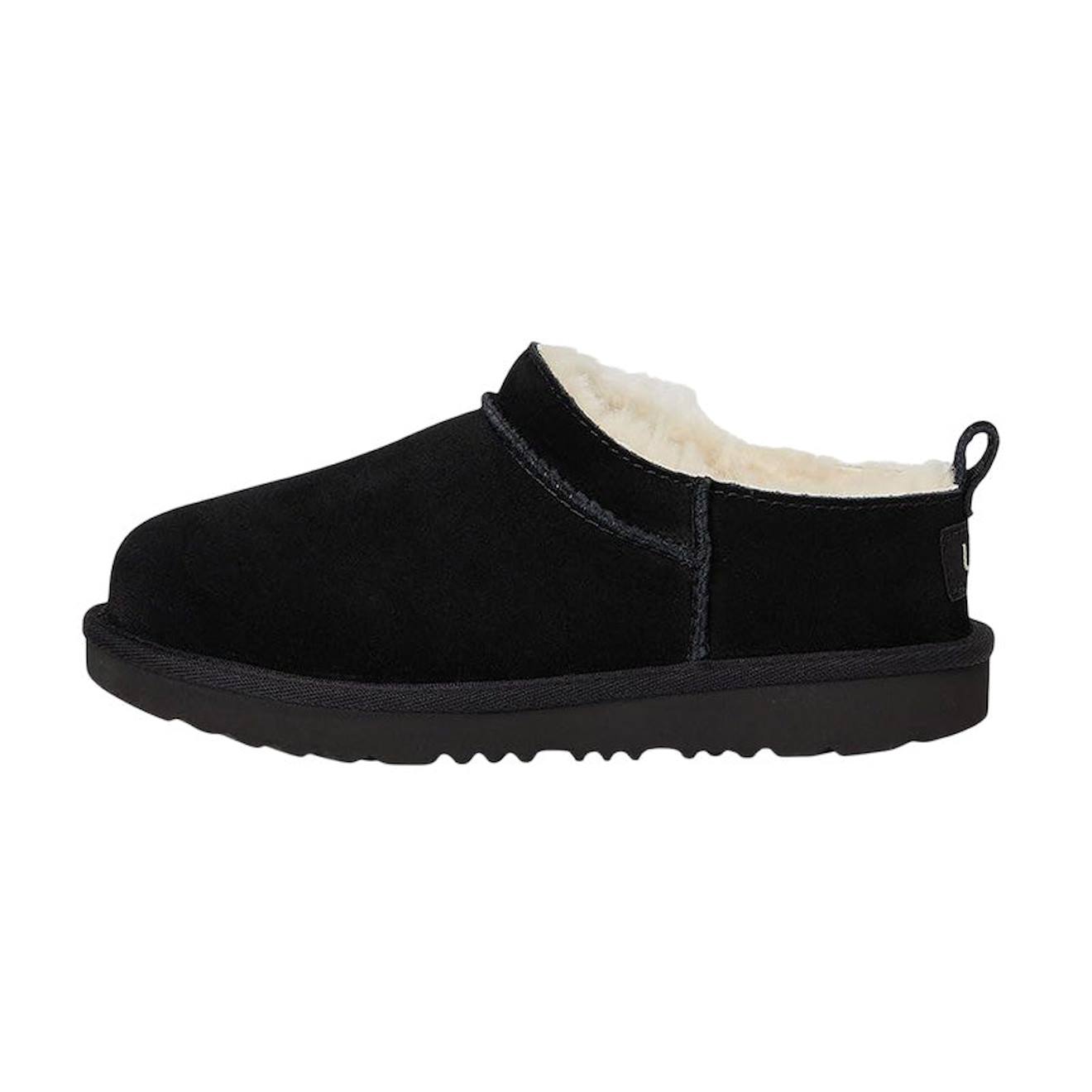 Chaussons Mules Enfant En Daim Noir Beige 86$