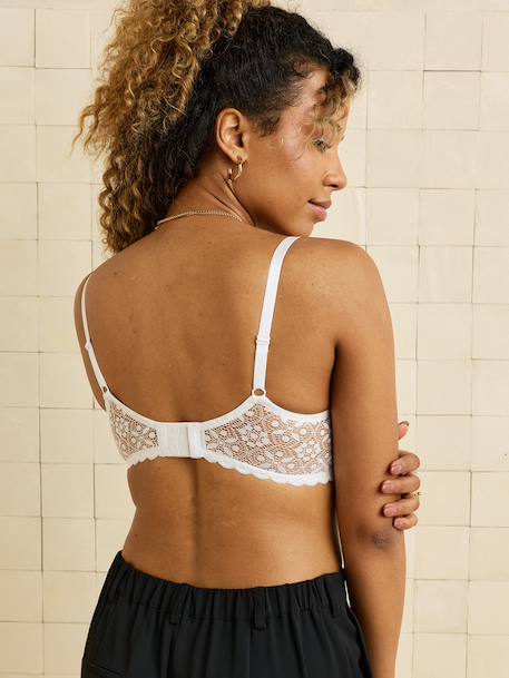 Soutien-gorge dentelle avec armatures grossesse et allaitement Blanc+gris ardoise+Noir imprimé 5 - vertbaudet enfant 