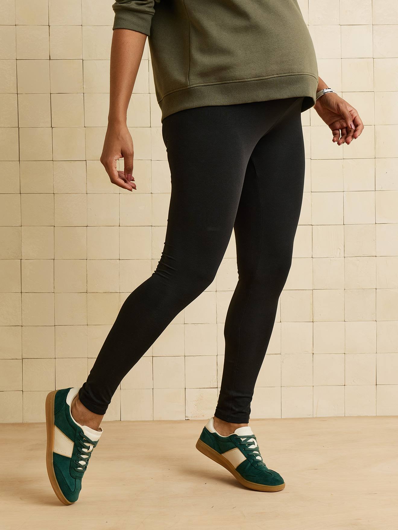 Legging long de grossesse noir (Vertbaudet) - Image 1