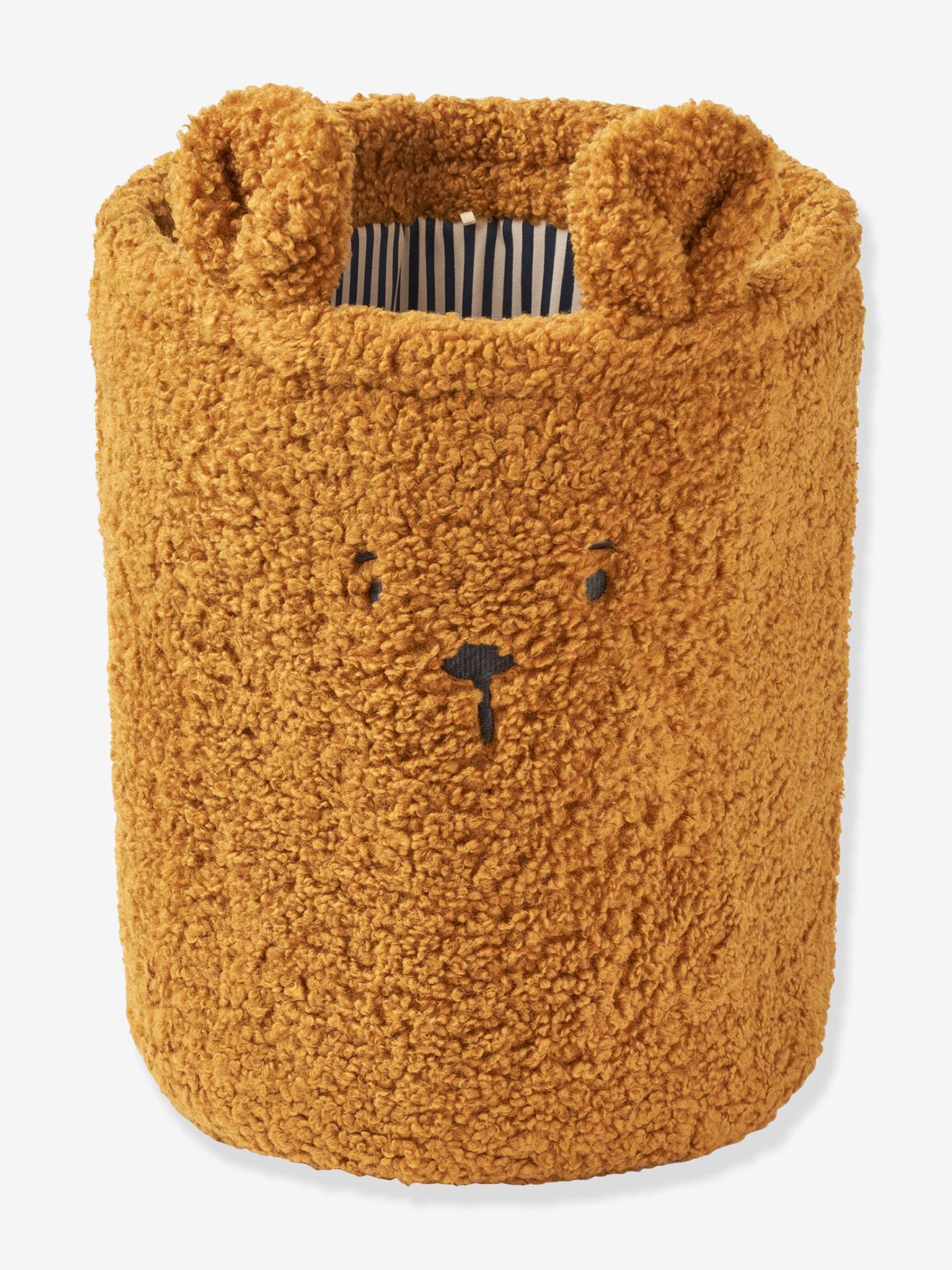 Morley Bear Pile Basket Golden caramel caramel