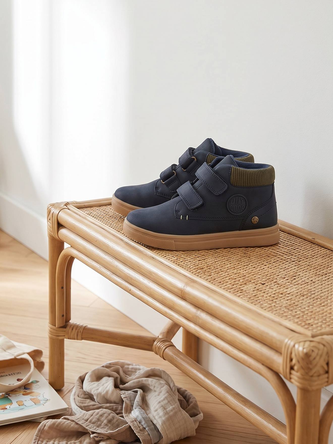 Boots enfant garçon à scratchs marine Boots enfant garçon à scratchs marine