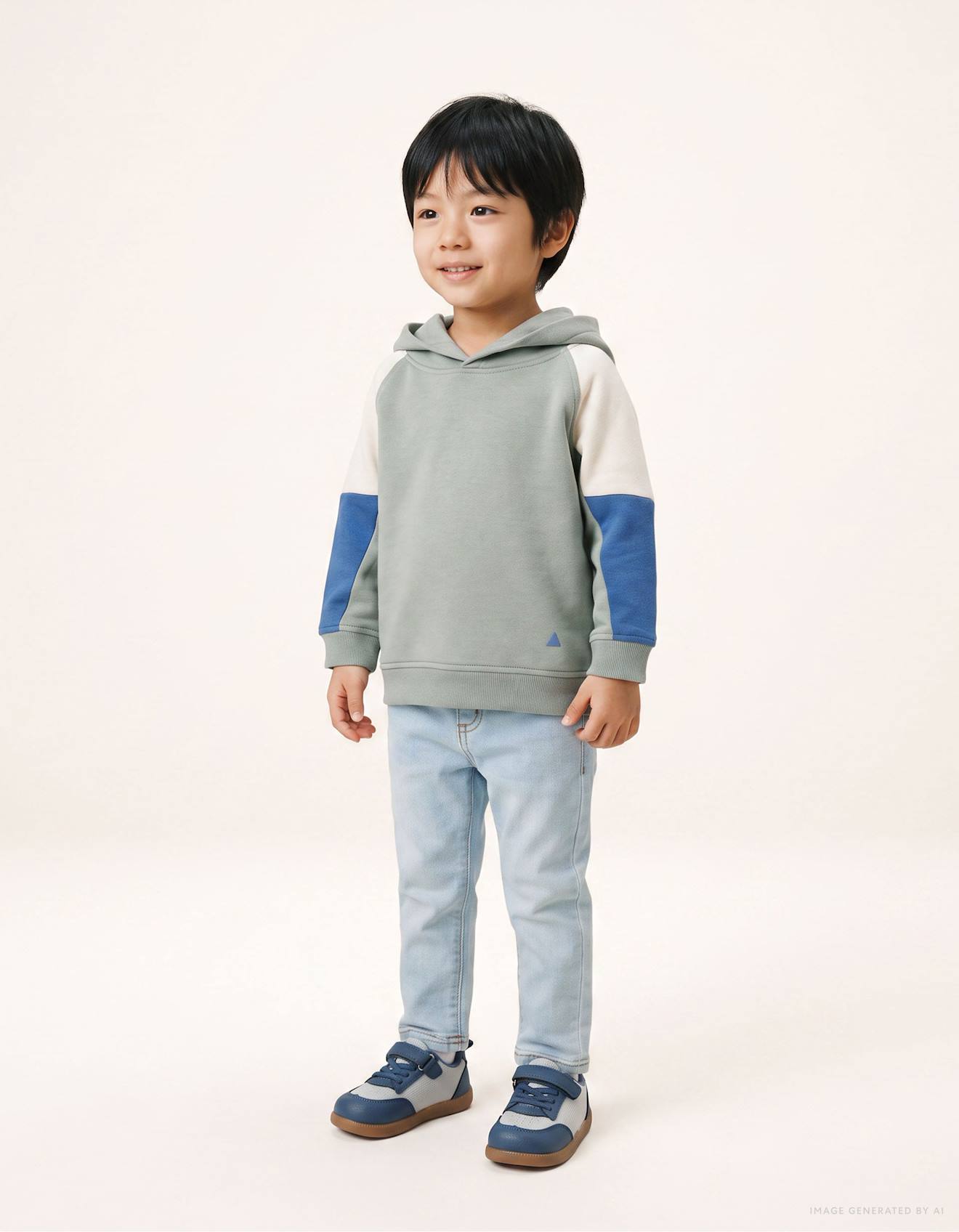 Sweat En Coton Avec Capuche Vert