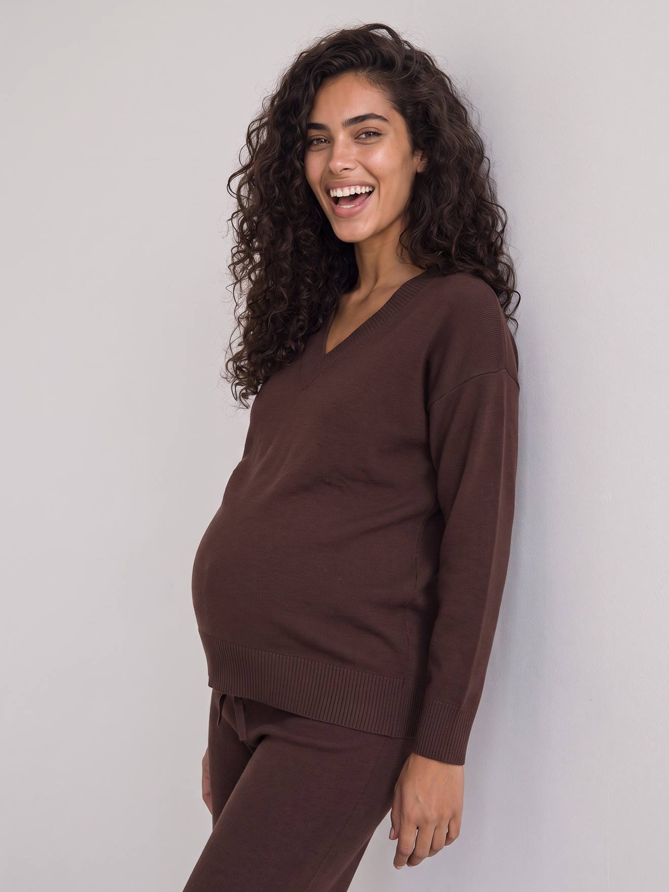 Ensemble pantalon grossesse chocolat