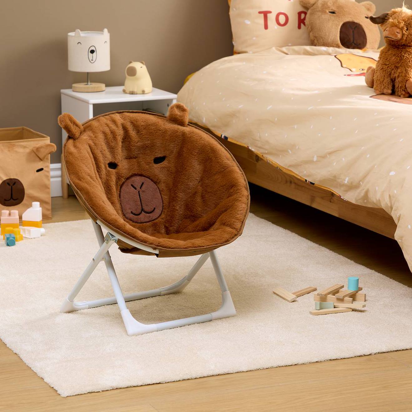 Fauteuil Pliant Capybara - Falten Marron