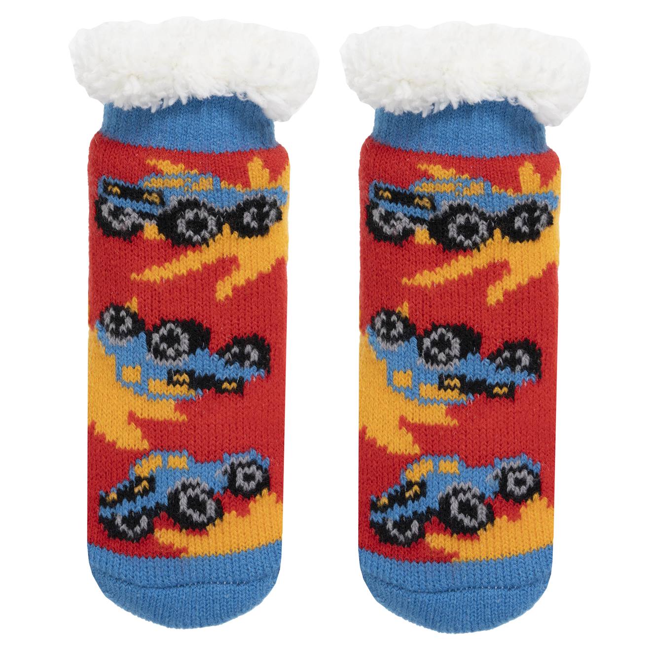 Chaussettes Fourrées Enfant Rouge 1/8 Ans Rouge