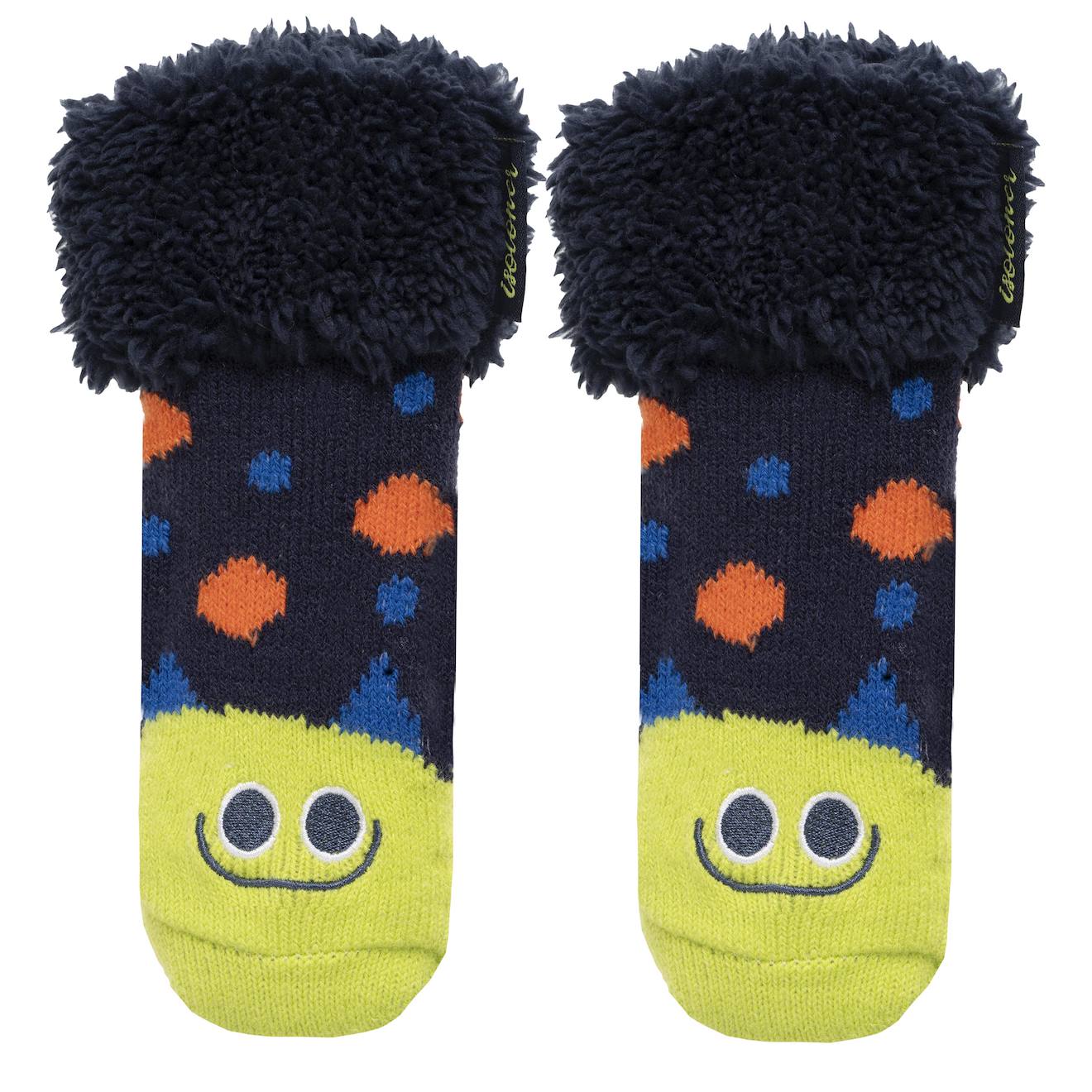 Chaussettes Fourrées Enfant Vert 1/8 Ans Marine