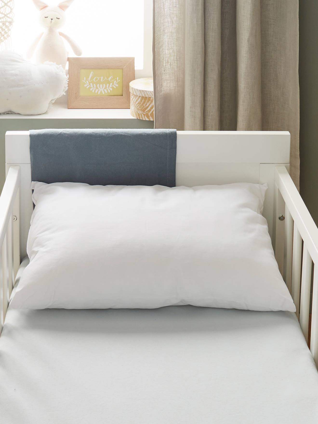Oreiller moelleux anti-acariens blanc