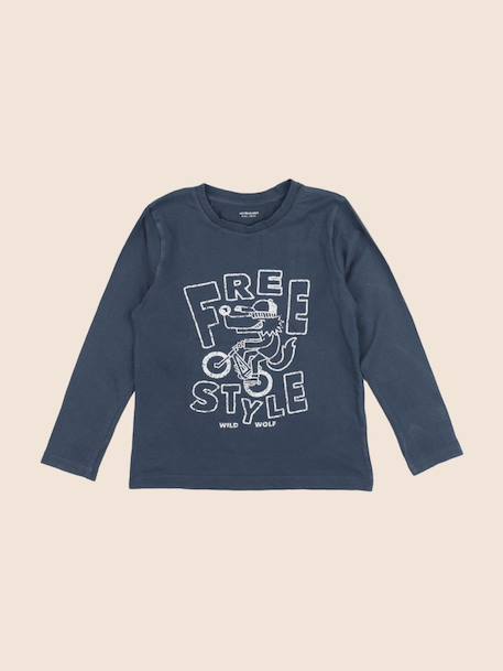 Tee-shirt - 8 ans Bleu 1 - vertbaudet enfant 