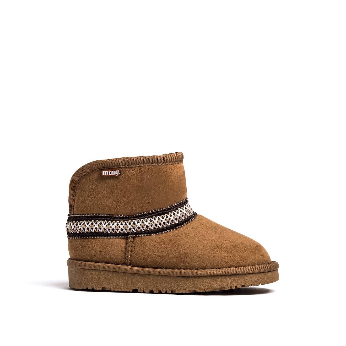Bottines Filles Textile Sans Fermeture- Ouverts Brown