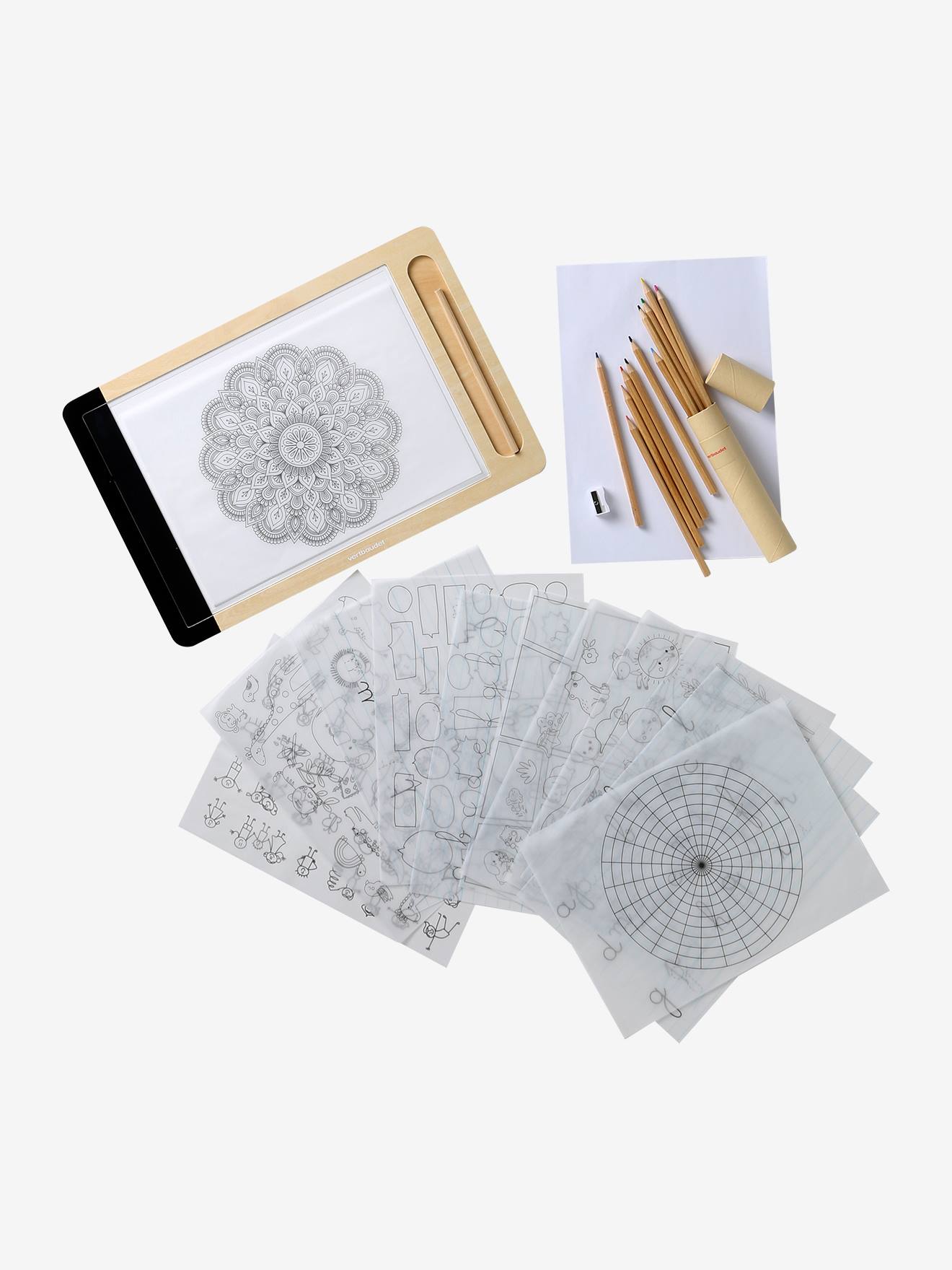 Tablette à dessin lumineuse en bois FSC® bois