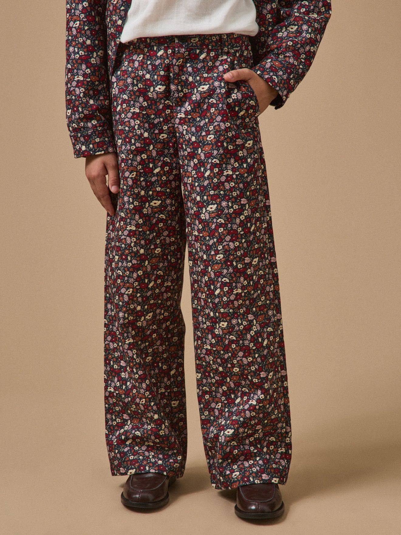 Pantalon Fille Petal&daisy - Made With Liberty Fabrics Liberty Petal And Daisy