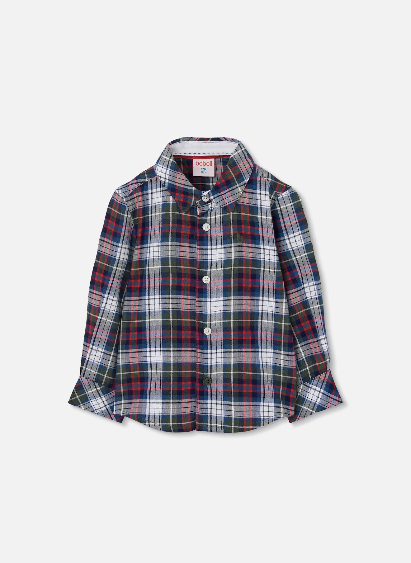 Chemise Garçon À Carreaux Multicolore