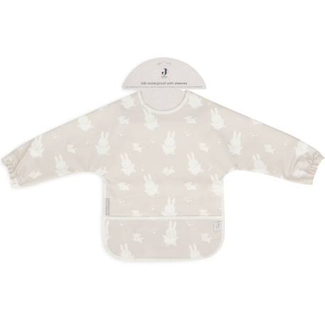 Bavoir à manches imperméable Beige, blanc+Blanc, marron clair+Blanc, rose, bleu+Bleu, blanc+Rose tendre+Vert, blanc 5 - vertbaudet enfant 