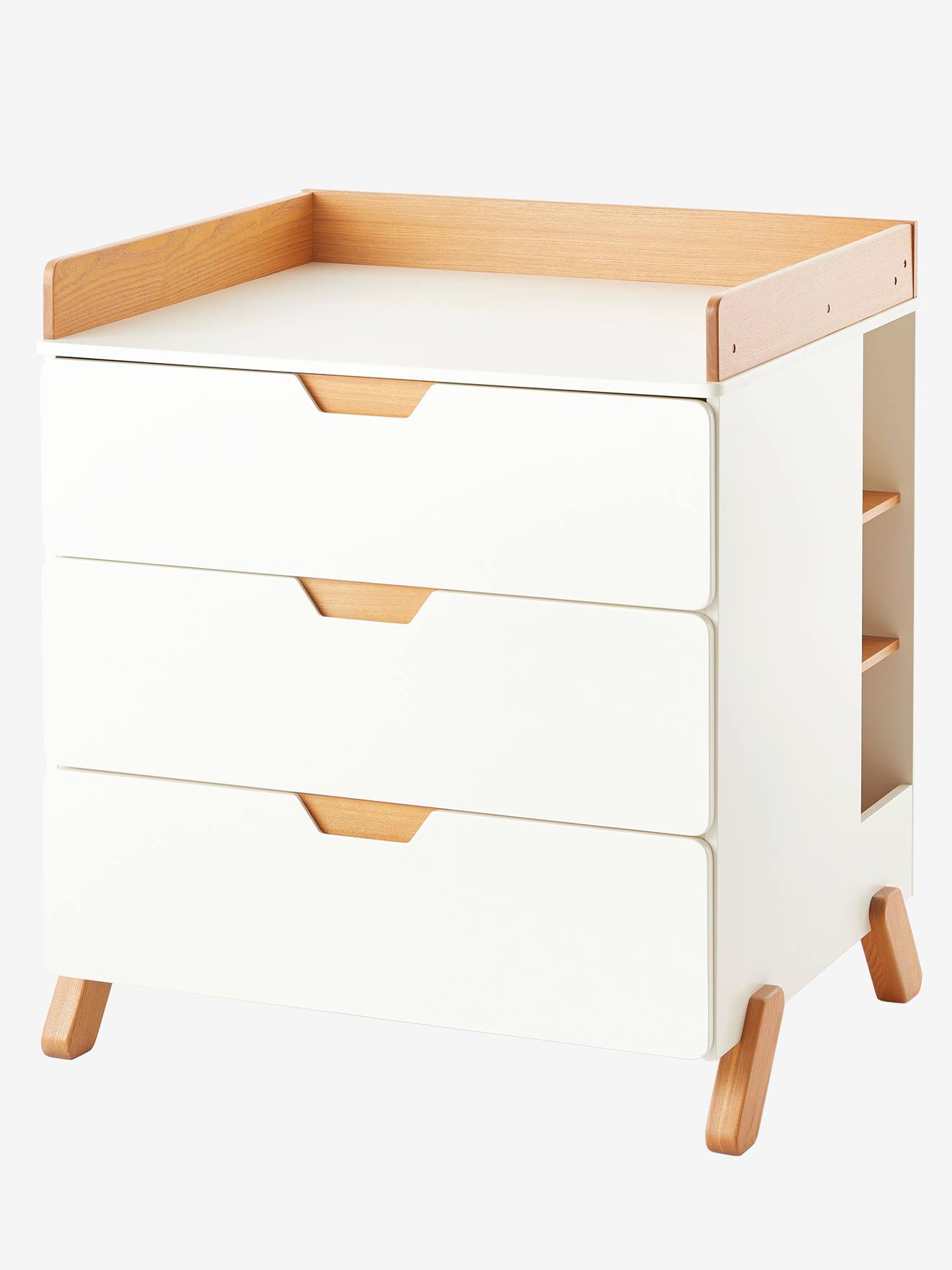 Commode à langer LIGNE PIROUETTE blanc - bois (Vertbaudet) - Image 1