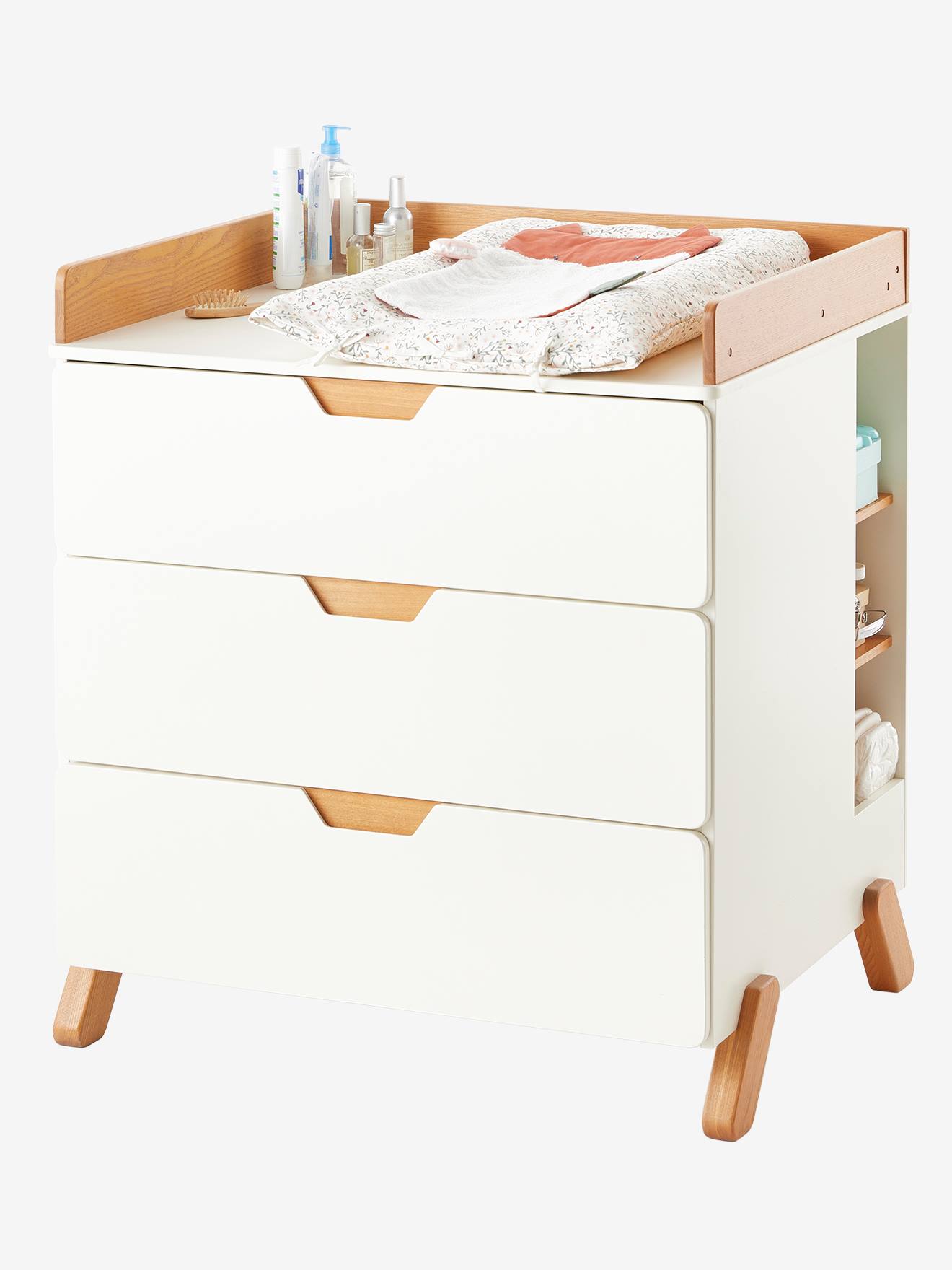 Commode à langer LIGNE PIROUETTE blanc - bois
