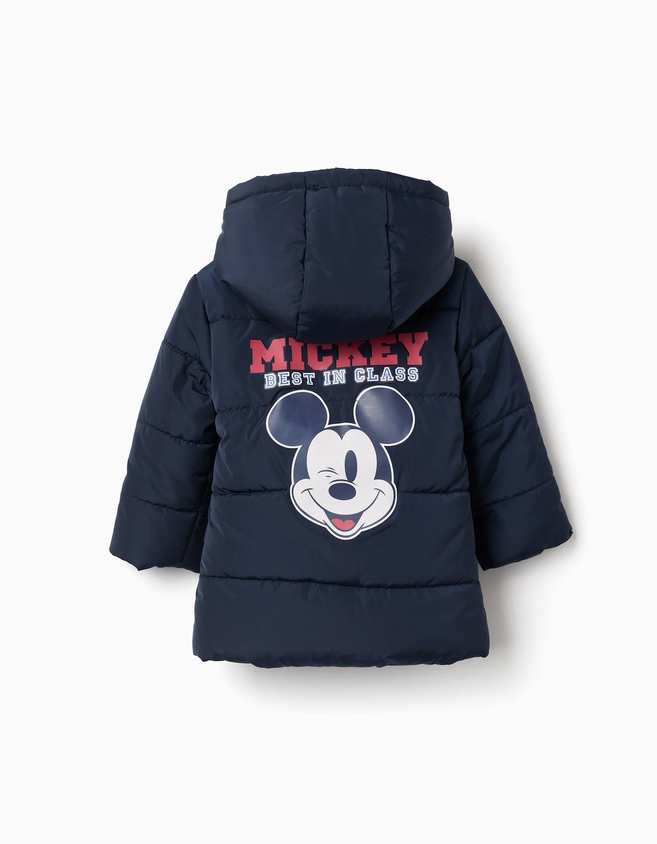Doudoune Avec Capuche Et Imprimés Mickey Bleu Foncé