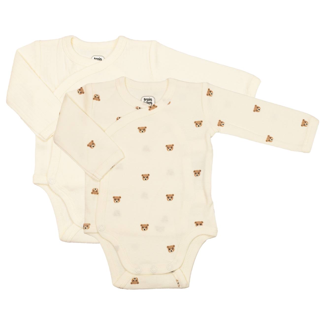 Lot De 2 Bodies Bébé Beige