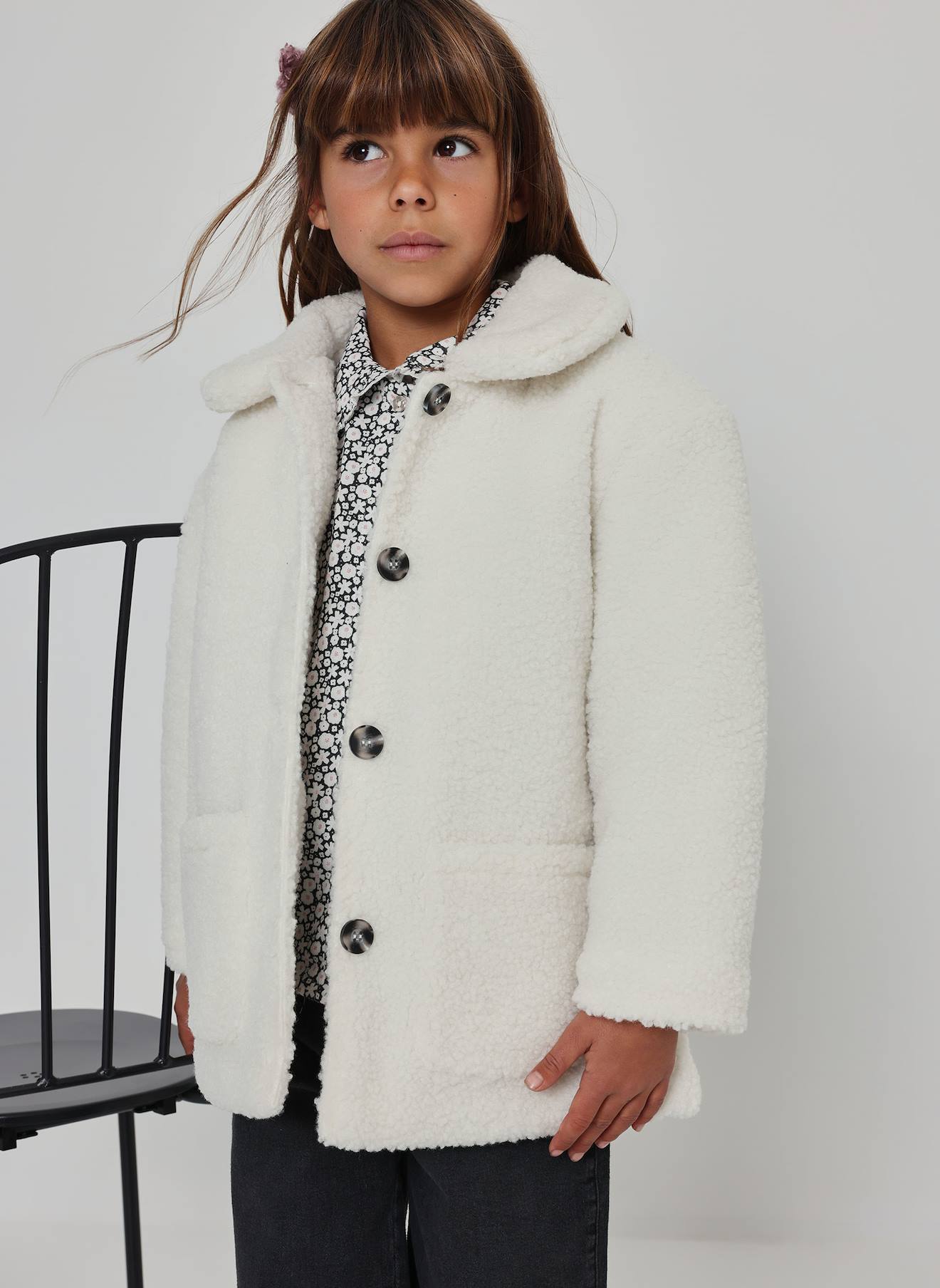 Manteau Fille Blanc