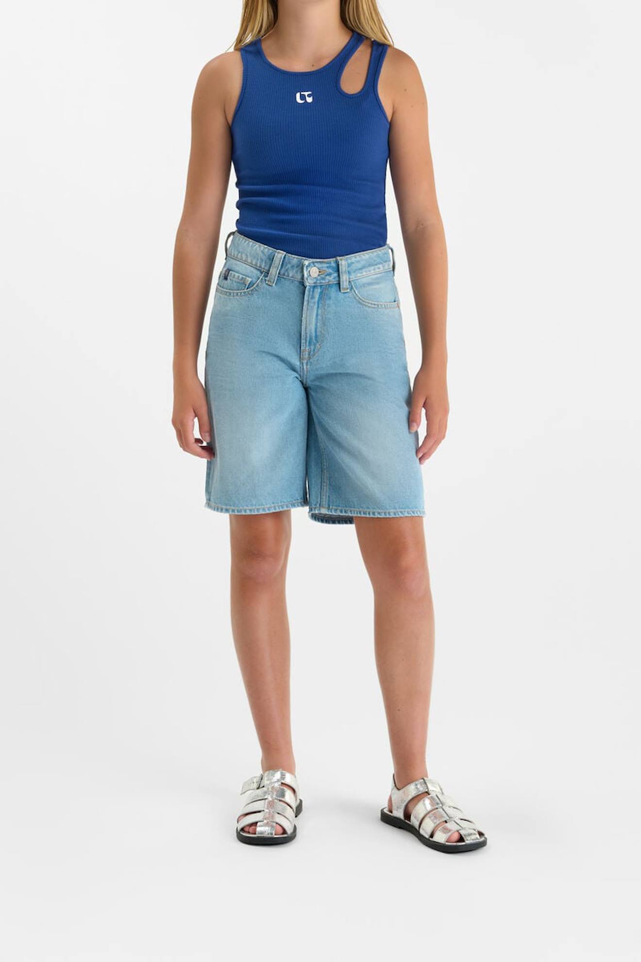 Bermuda Short En Jeans Bourdon Blue