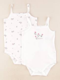 Lot de 2 bodies en coton - 36 mois  - vertbaudet enfant