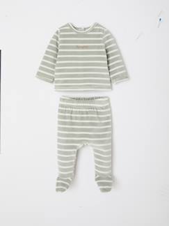 -Lot de 2 pyjamas naissance manches longues