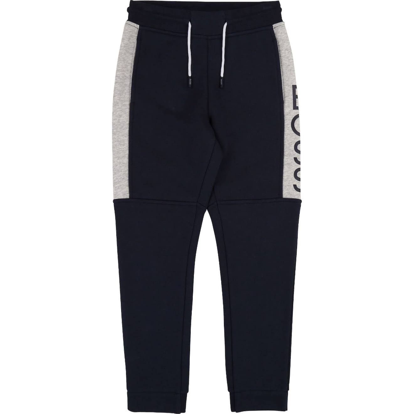 Pantalon De Survêtement Garçon En Coton Bleu Marine, Gris