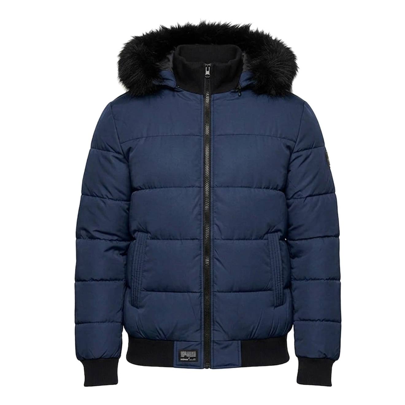 Doudoune À Capuche Enfant Bleu Marine