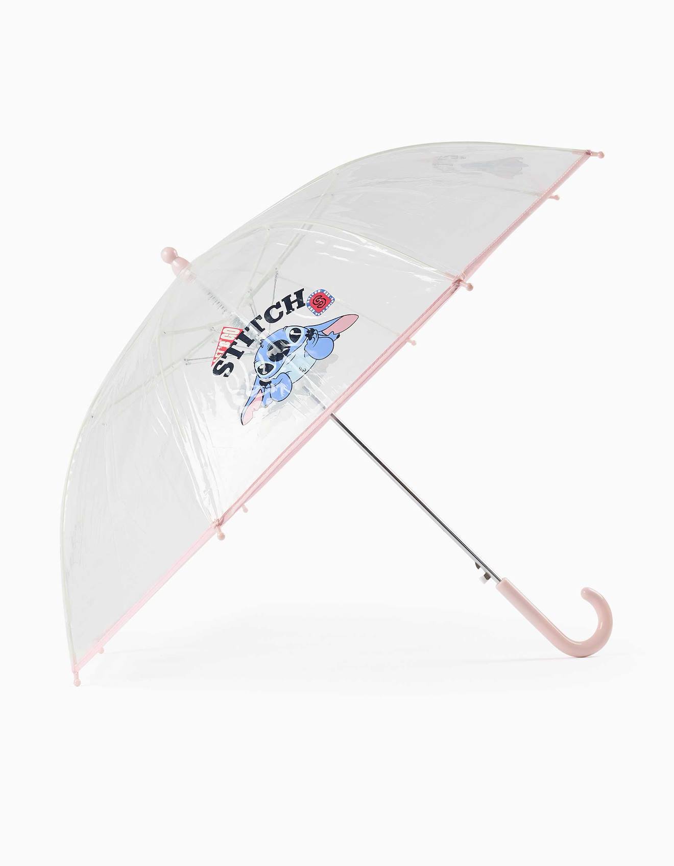 Parapluie Automatique Avec Imprimé Stitch Rose