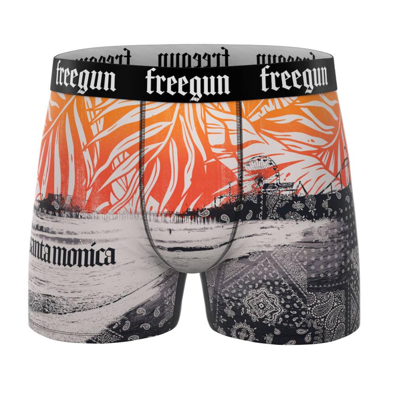 Boxer Garçon Santa Monica Gris