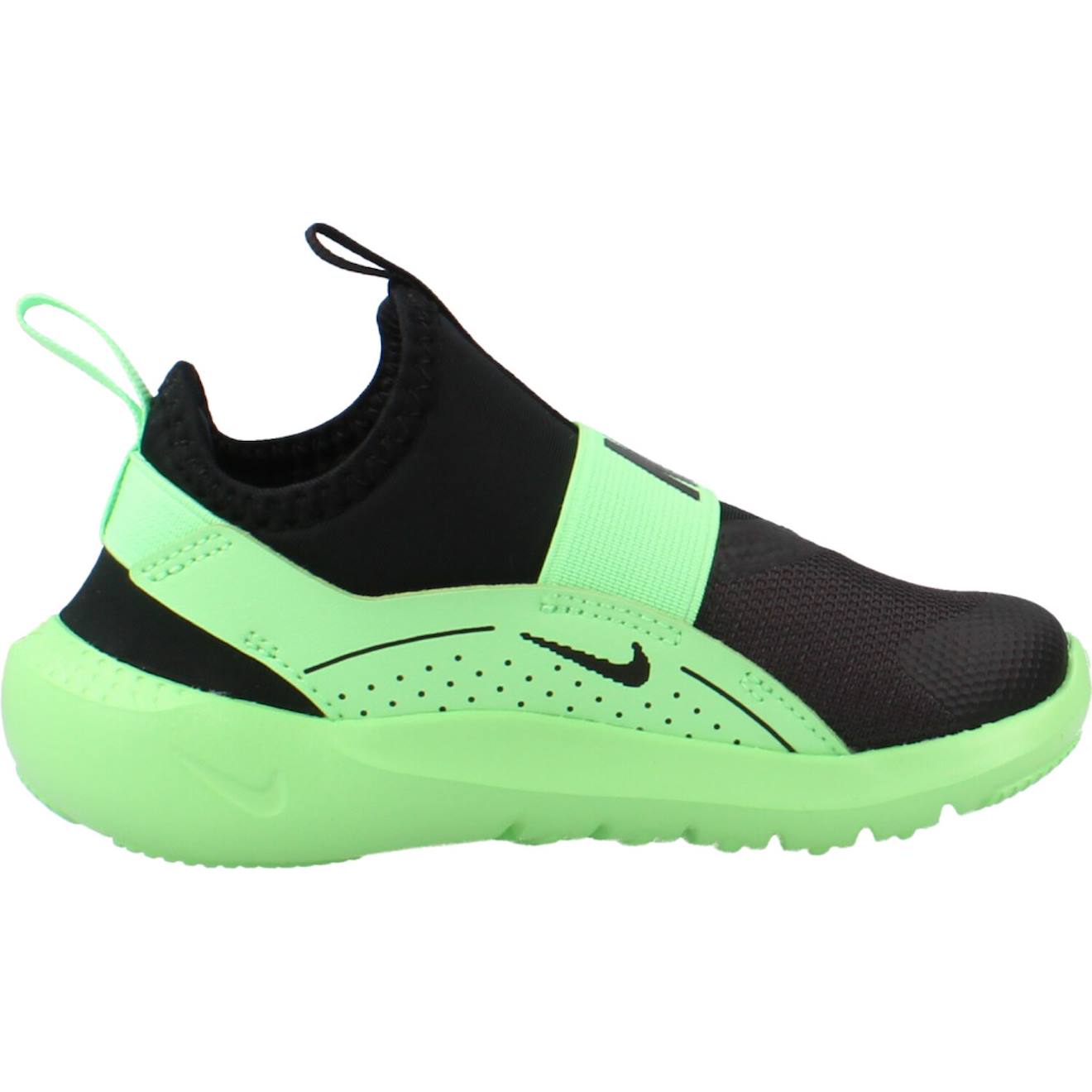 Basket Garçon Modèle Flex Runner Noir Vert
