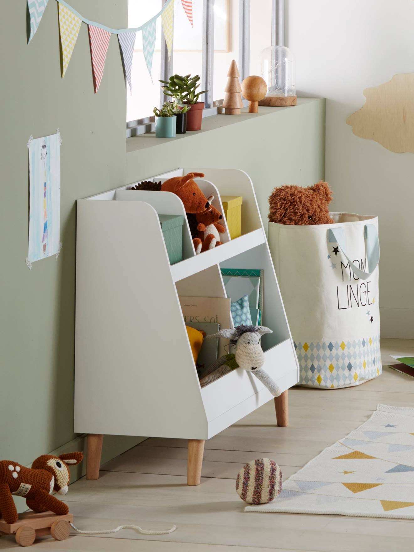 Meuble de rangement LIGNE CONFETTI blanc