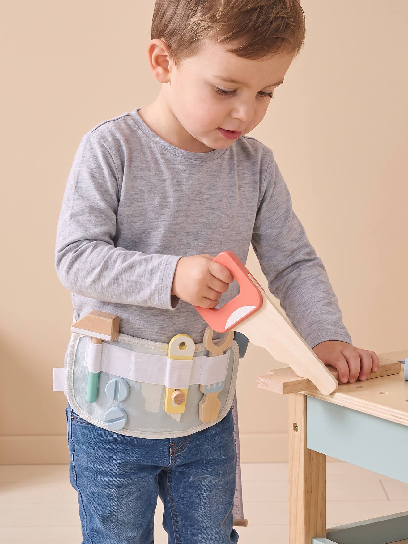 Ceinture de bricolage en bois FSC® bleu