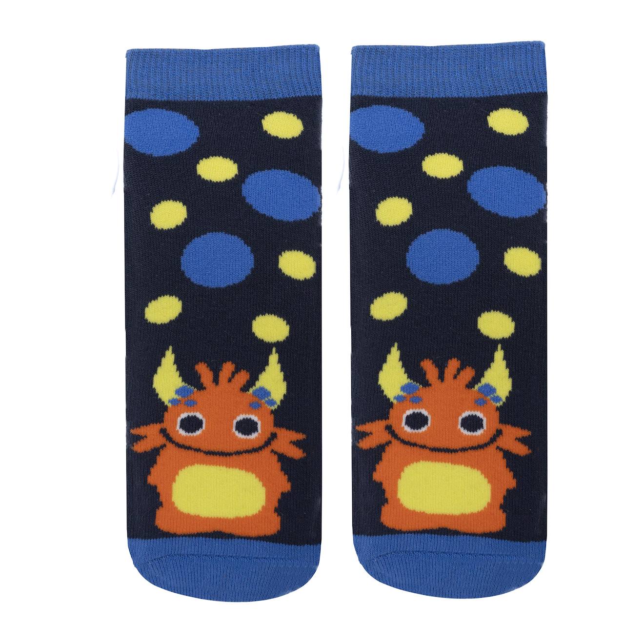 Chaussettes Antidérapantes Enfant Orange 5/8 Ans Marine