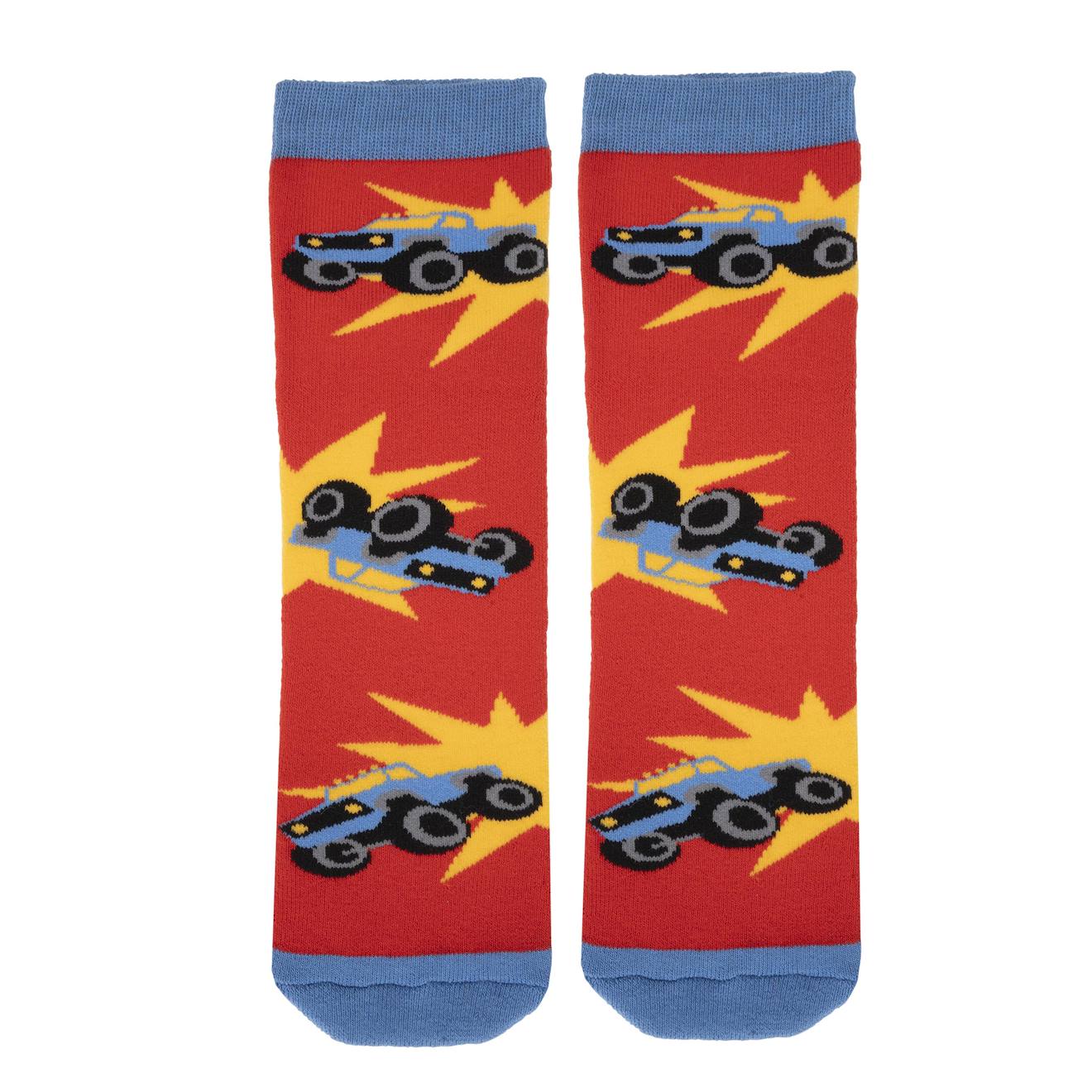Chaussettes Antidérapantes Enfant Rouge 5/8 Ans Rouge