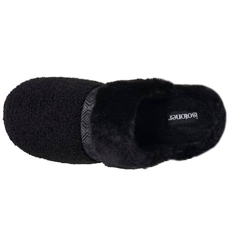 Chaussons mules ultra confortables, en maille bouclette, semelle crantée Beige+Camel+Noir 15 - vertbaudet enfant 
