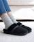 Chaussons mules ultra confortables, en maille bouclette, semelle crantée Beige+Camel+Noir 14 - vertbaudet enfant 