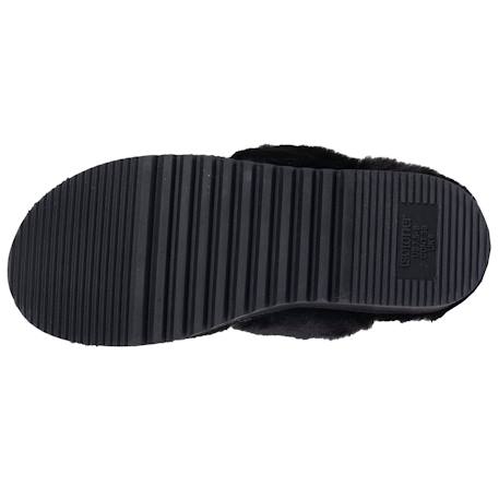 Chaussons mules ultra confortables, en maille bouclette, semelle crantée Beige+Camel+Noir 17 - vertbaudet enfant 