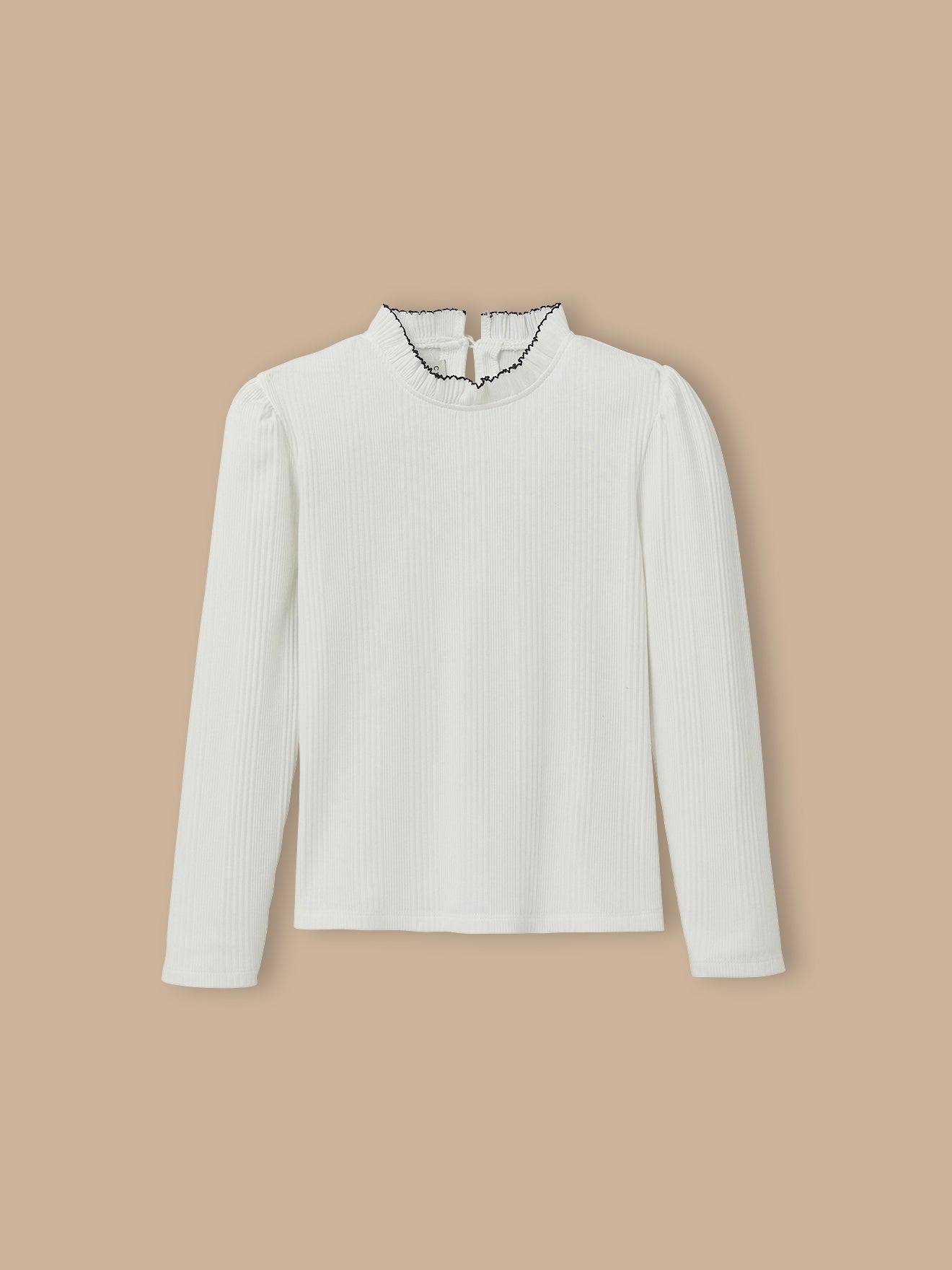 Sous-pull En Coton Biologique - Collection Junior Ecru Sous-pull En Coton Biologique - Collection Junior Ecru