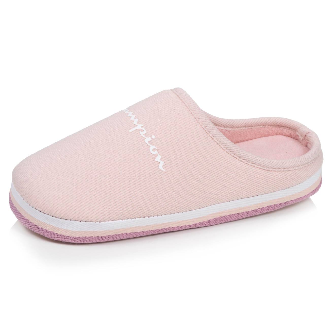 Chaussons Mules Suédine Ultra Confort Moelleux Souple Et Lavable Rose Pâle
